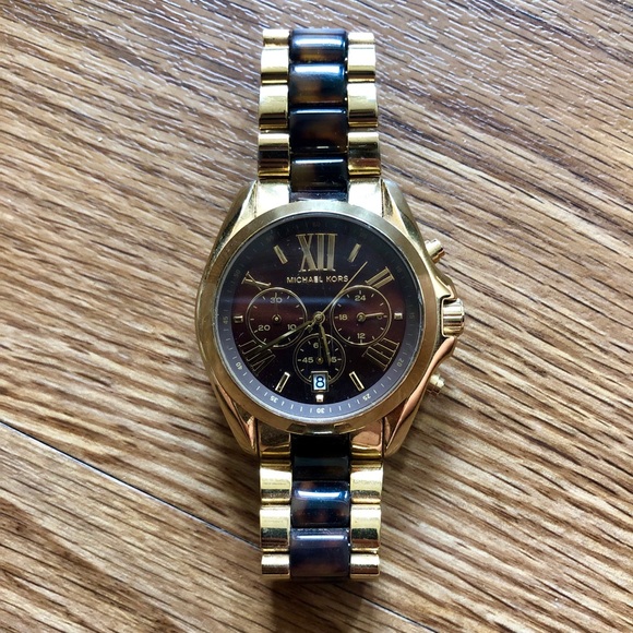 Michael Kors Accessories - Michael Kors Gold & Tortoise Watch